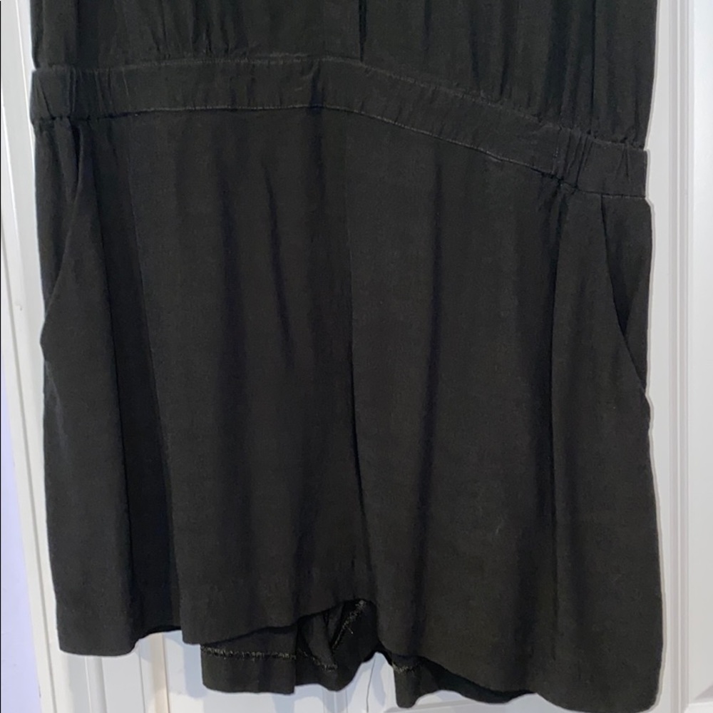 Army Green Button Up Romper - Perfect Condition - image 3